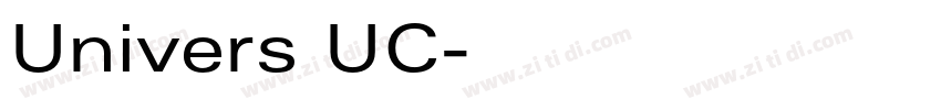 Univers UC字体转换